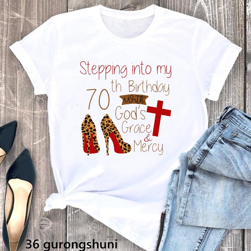 Hello 30 Fabulous Letter Print Tshirt Unisexs Clothing 30th Birthday Gift T Shirt Femme Flowers Rose Tshirt Female Streetwear