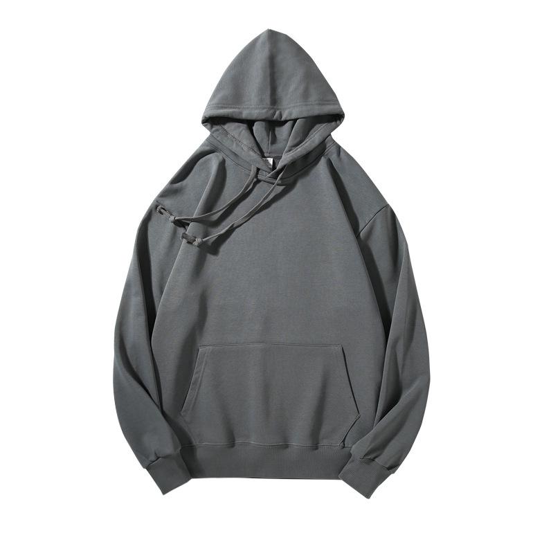 

Men s Custom Embroidered Cotton Hoodie – Drop Shoulder, Inner Layer, Thick, Loose Fit 2XL