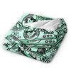 Play money Soft Blanket  Airplane Travel Plush Throw Blanket Print Living Room Flannel Bedspread Sofa Bed Cover
