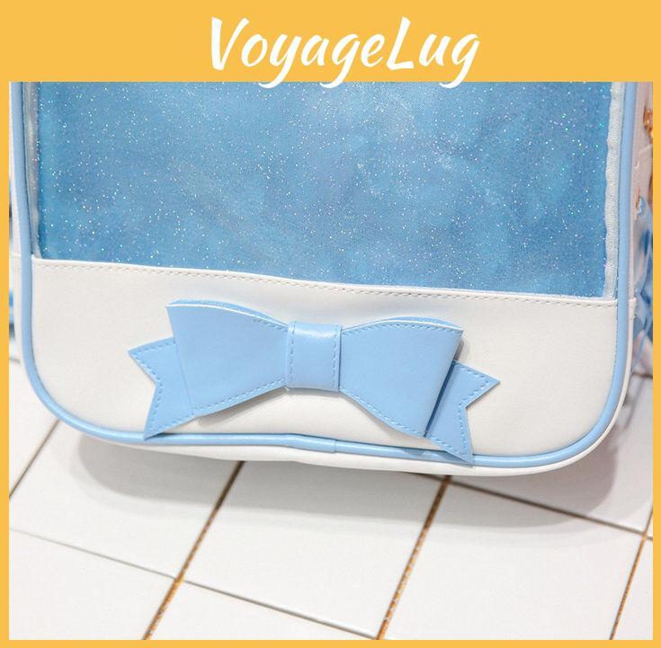 Premium Quality 6 Colors Clear Ita Bag Transparent Itabag Pin Display Backpack For Kids