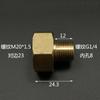 1/4" 1/2" BSP M10/14/16/20 Brass Reducer Bushing Pipe Fitting Coupler Connector Adapter For Pressure Gauge