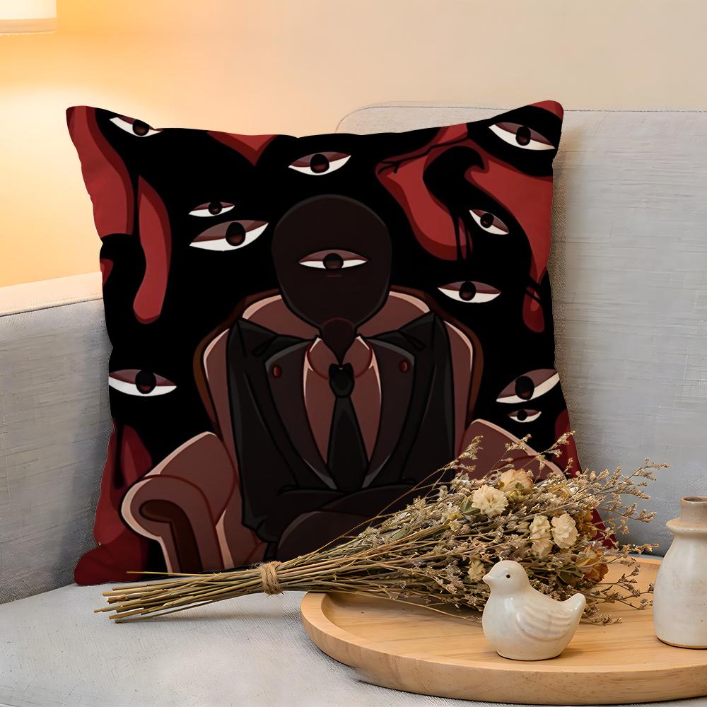 

Cushion Cover Linen SkinFriendly Soft Decorative Case For Sofa Home Decor Roblox Doors Team Pillow cover 30x30cm
