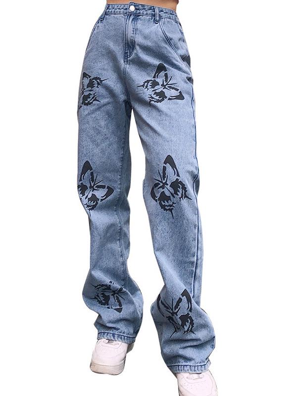 Women's Slim-Fit Printed Jeans