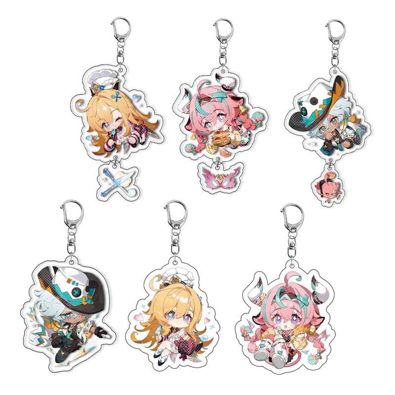 Keychain Girl Cute Cartoon Ifa Varesa Keychains Anime Princess Pendant Key Ring Game Gift