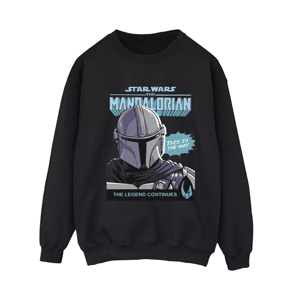 Star Wars The Mandalorian Womens/Ladies Mando Comic Cover Sweatshirt