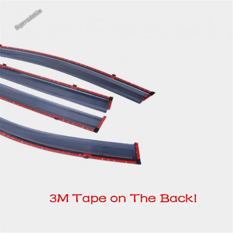 Lapetus Car Rain Shield Deflectors Awning Trim Window Visor Cover 4PCS Exterior Accessories For Honda Fit Jazz GR  - 2025