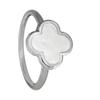 Clover Ring Women Minimalist Closed Ring Luxury Fashion Jewelry