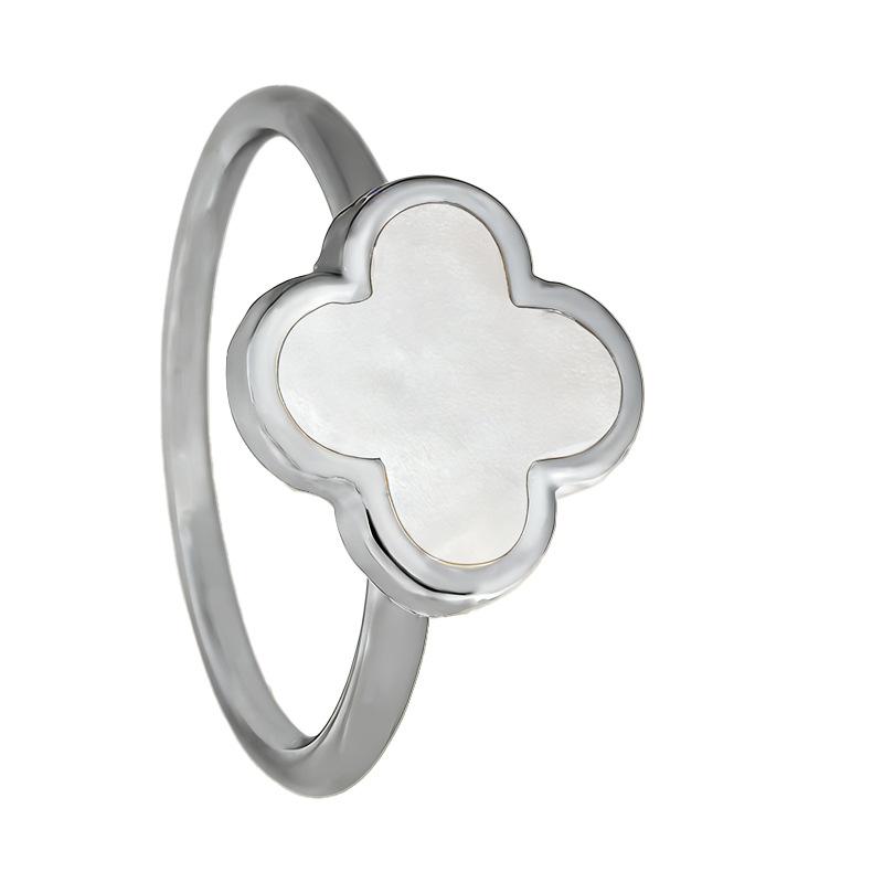 Clover Ring Women Minimalist Closed Ring Luxury Fashion Jewelry