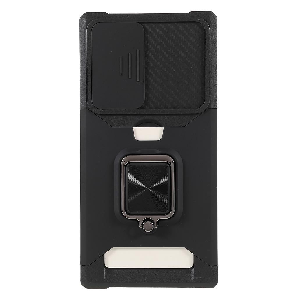 For Samsung Galaxy S24 Ultra Phone Case PC+TPU Kickstand Cover with Card Holder