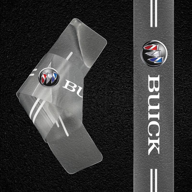 4Pc Car Threshold Protector Transparent Decorative Badge 3D Stickers For Buick Regal Lacrosse Avenir Envision Electra Anthem Cascada Avista Riviera