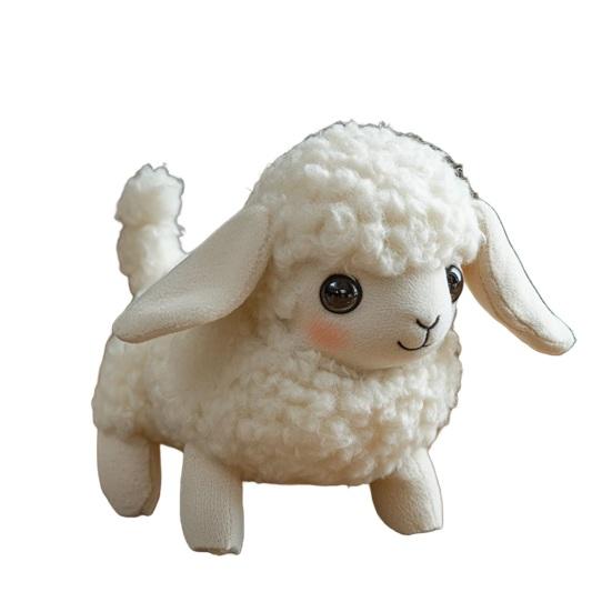 Kids Electric Plush Animal Toy Walking Tail Wagging Interactive Elephant Sheep Cow Panda Plushie Toy Toddlers Educational Simulation Animal Toy