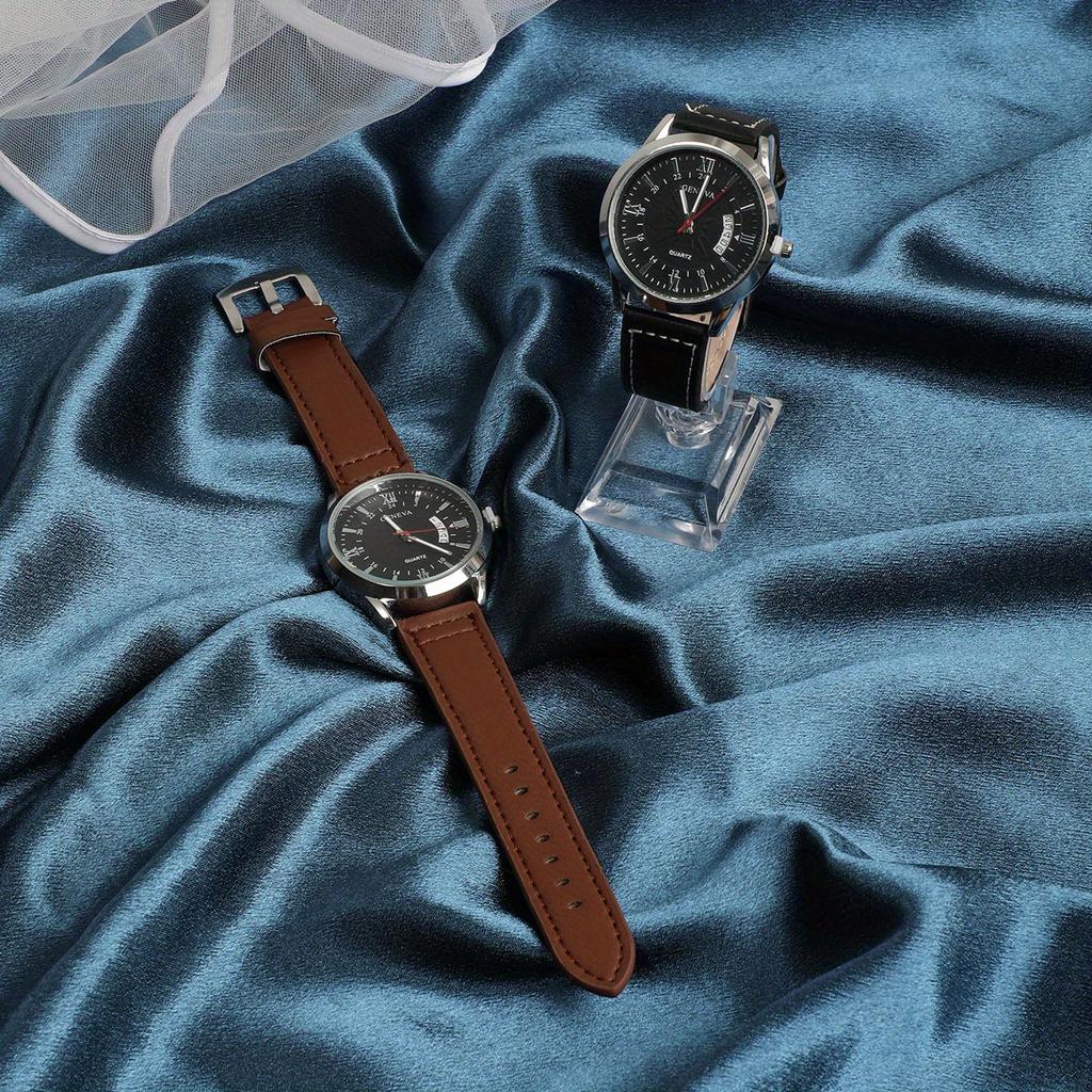 1pc-Fashion Men's Watches, Business Quartz Watches, Luxury Leather Men's Leisure Clocks, Gifts Men's Sports Watches