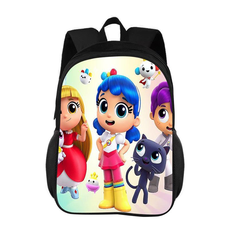 True and the Rainbow Kingdom Backpack Cartoon Print Student Cute Large Capacity Lightweight Shoulder Protection Backpack