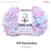 Laine Teddy Bouclette: Fil à crocheter et à tricoter DIY fait main pour écharpes et poupées