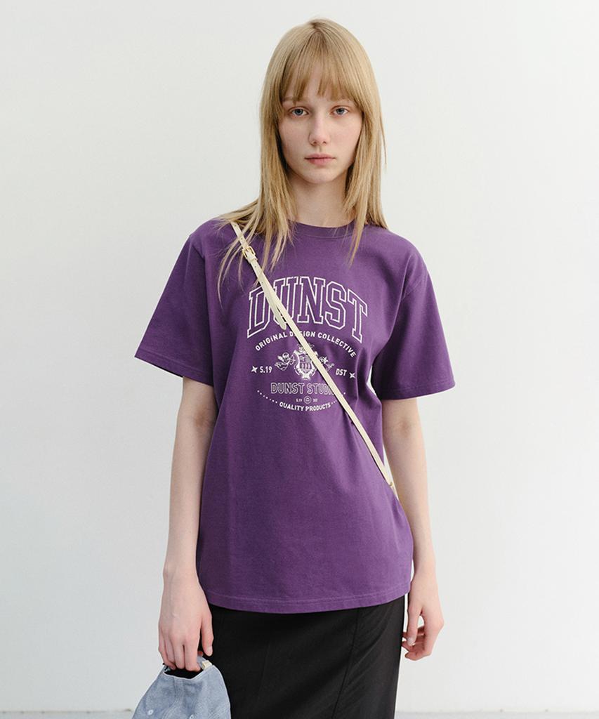 Deonseuteu Unisex Cupid Arch Logo T-Shirt_Udts6B129_Deep Purple