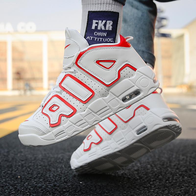 Men Casual Sneakers AIR Cushion Basketball Shoes Training Tennis Lace-Up Teens Running Sport Shoes Luxury Design Boots for Men