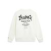 Li Ning Sports Lifestyle Series Antibacterial Anti-Static Loose Fit Crew Neck Sweatshirt Unisex Sweatshirt White AWDVC49-8