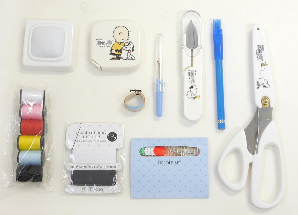 Misasa Snoopy õmbluskomplekt Tõmblukuga kott Tote Type No.8568