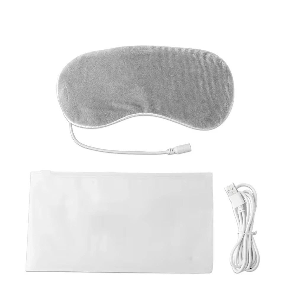 With Constant Temperature USB Heated Eye Mask Corded Design for Dark Circles Warm Compress Eye Mask Puffiness Care Sleep Mask