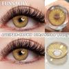FUNSACHY 1 Pair Korean Lenses Colored Contact Lenses for Eyes Natural Round Black Brown Lens Beautiful Pupil Color Eye Contacts