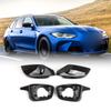 Side Mirror Replace Covers 51168746847, 51168746848 Black ABS Material Non Interference Folding Function
