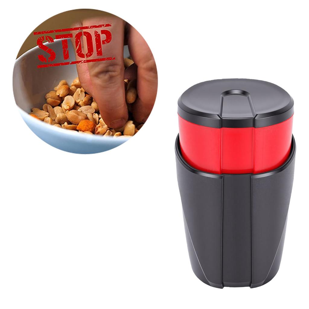 Portable Snack Dispenser Keep Your Hand Clean Refillable Nuts Candy Dispenser for Cookies Crackers Small Snacks 200ml 7oz Red