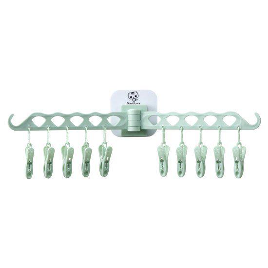 Multi-functional Clothes and Sock Drying Rack with Clips 1 Piece