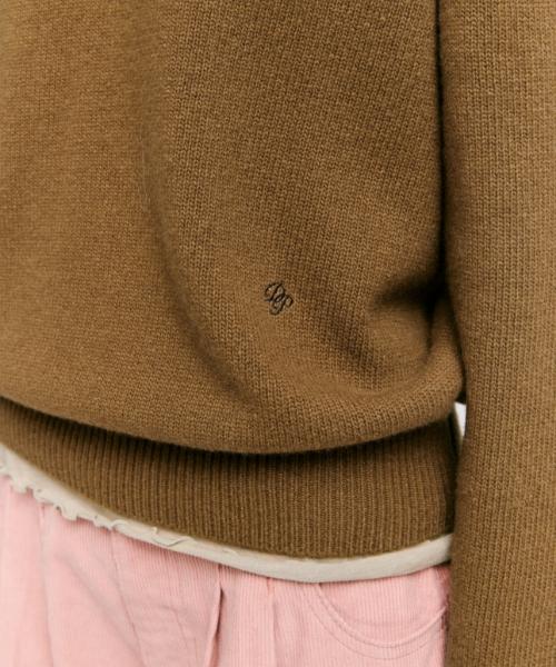 DEPOUND Wool Blend Round Pullover [Camel]