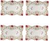 Polyester Embroidery Flower Table Runners and Napkins for Home Kitchen Dining Decoration