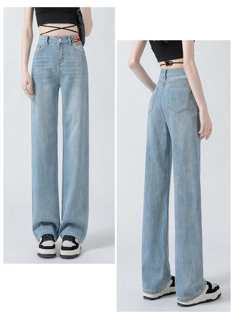 Women's Spring 2026 Bestseller: Light Color High-Waist Petite Straight-Leg Jeans