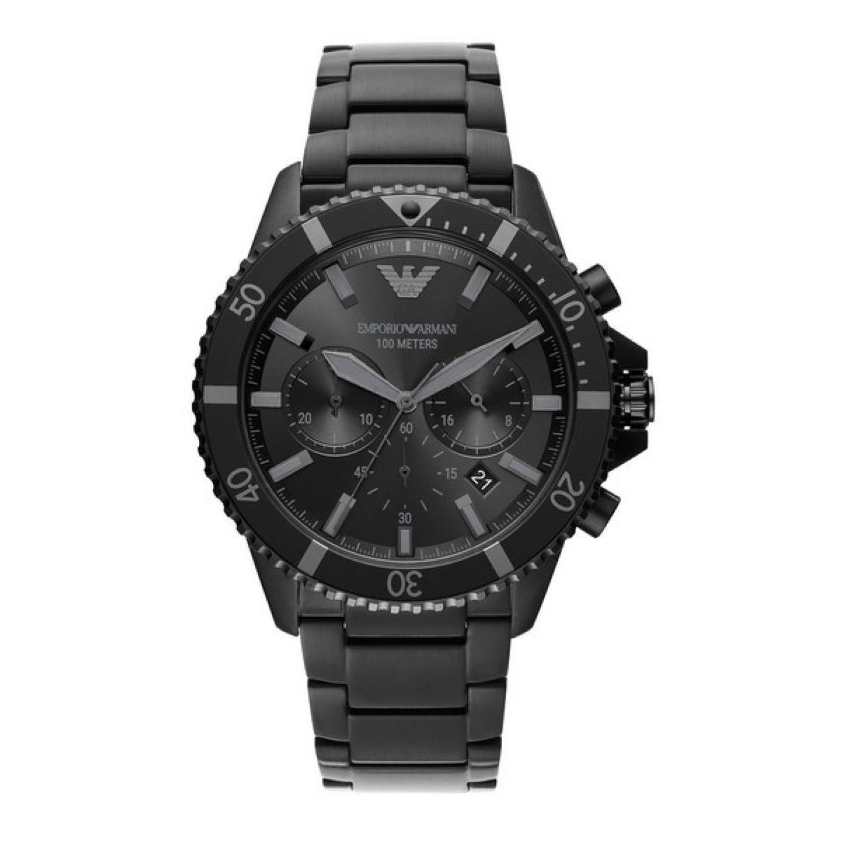 Used Emporio Armani AR11363 Diver New Unused Black