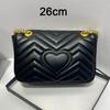 2024 Fashion Designer Shoulder Bag Luxury Brand Chains Women Crossbody Bags Purses Heart Quilted Small Handbag