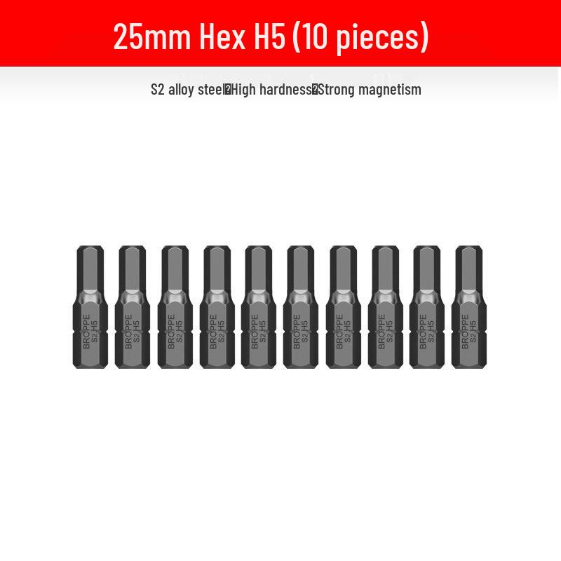 Compact Electric Screwdriver Bit Set: Phillips, Slotted, Torx, Hex, Strong Magnetic Power Drill, S2 Magnetic Bits.