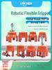 Flexible Pneumatic Robotic Arm Gripper with Soft Fingers and Claw Suction Cups