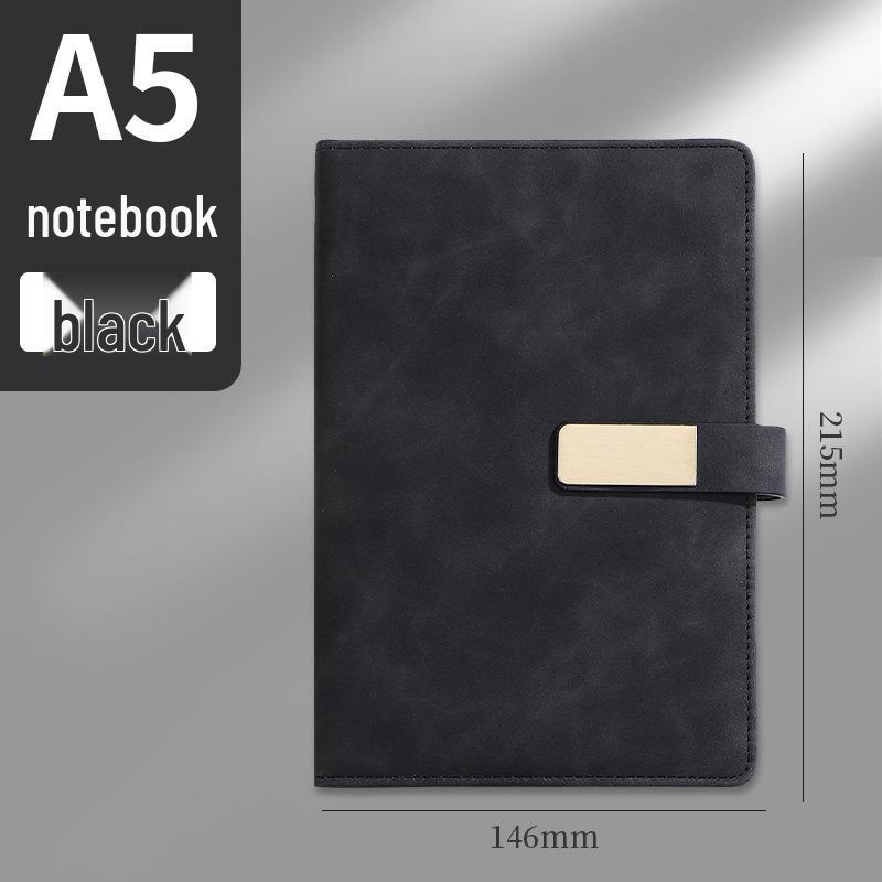 A5 Custom Logo Business Gift Set: Thick Notebook with Buckle in Gift Box A5