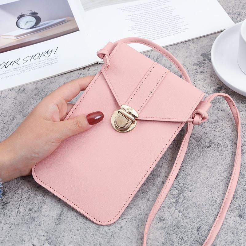 Women's Trendy PU Leather Crossbody Phone Wallet & Retro Coin Purse