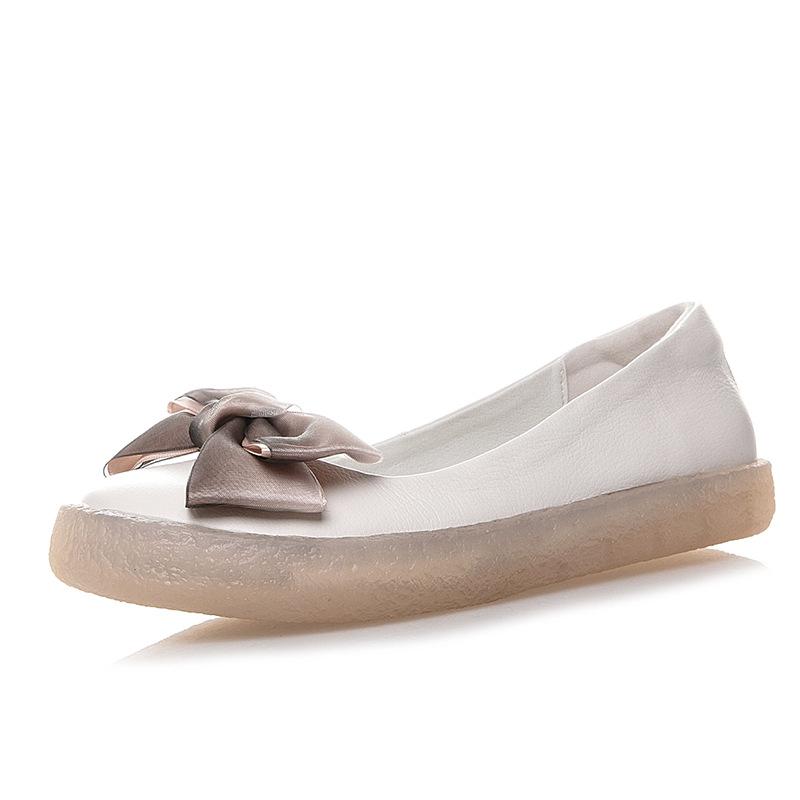 

Женские Мама Дамы Женские Туфли из Натуральной Кожи Балетки Мокасины Лоферы Бант Слипоны Ретро Большой Размер 43 JZ-19115 35 бежевый