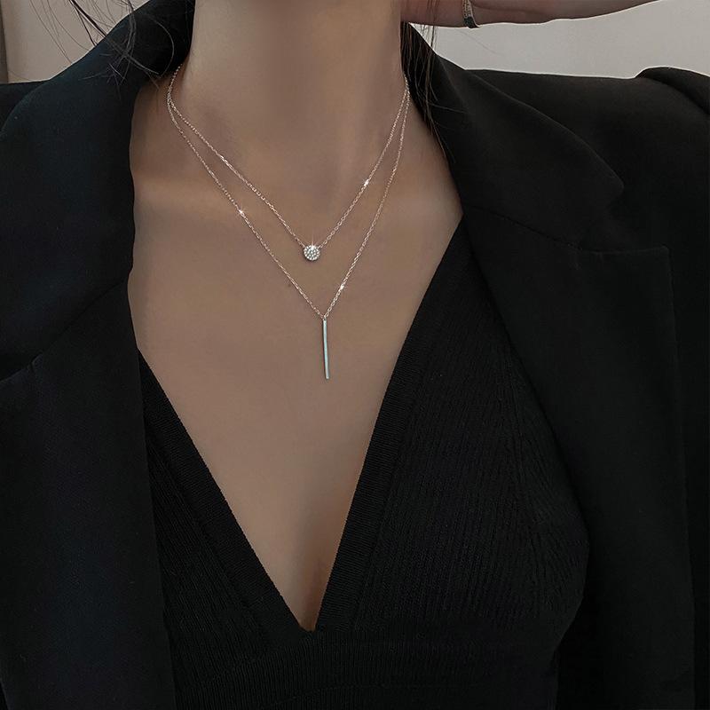 Necklace female Korean verion imple girlfriend birthday gift high ene collarbone cha female tudent cold, tyle jewel tide