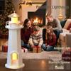 Moonlight Lighthouse Projector Lamp with Bluetooth Speaker & Wireless Charger - Bedside Sleep Companion & Night Light Ornament