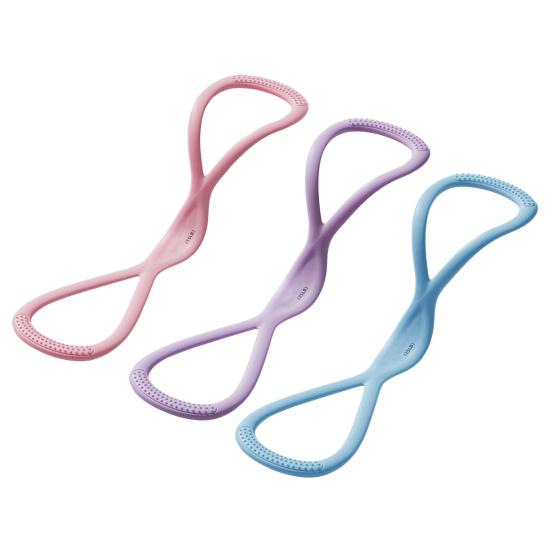 1/2Pcs Figure 8 Fitness Resistance Band Anti-slip Silicone 15/25Lbs Men Women Shoulder Strength Training Exercise Elastic Strap Tension Rope