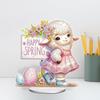 Easter Sheep Diamond Painting Tabletop Ornaments Kit Acrylic Special Shape Diamond Painting Desktop Decors Bedroom Table Decor