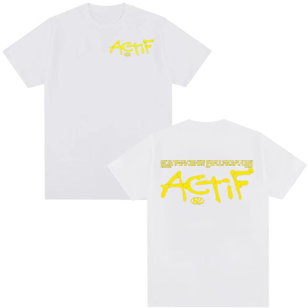Rapper R2 Actif Album 2026 T Shirts Mens Women Clothing Casual pure Cotton Tshirt Fashion Harajuku Short Sleeve Streetwear