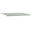 Retractable Awning Green and White 600 X 300 Cm