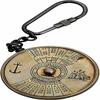100 Years Perpetual Calendar & World Timer Key Chain Brass Key Chain Key Ring