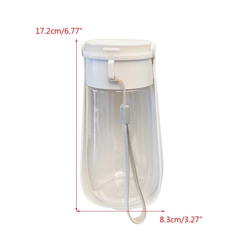 Portable Dog Water Bottle 450ml Dog Walking Travel Bottle Puppy Water Leak Proof Food Grade Dog Water Drink Bottle