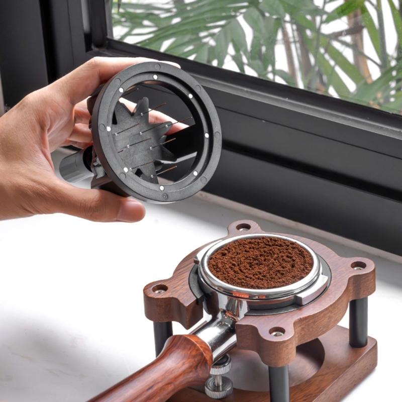 Professional Rotary Coffee Distributor Coffee Stirrer Needle Distribution Tool Espresso Powder Disperser Accessories