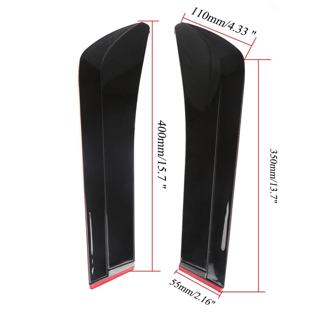 Rear Bumper Splitter Diffuser Spoiler Kit Canard Diffuser Protector Decorations Body Styling Universal Car Exterior Accessories