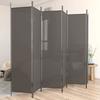 Vidaxl 6-Panel Room Divider, Anthracite, 300X200 Cm, Fabric