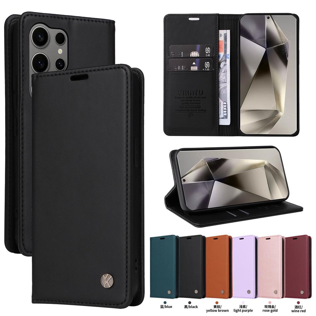 Magnetic Wallet Flip Case for Samsung Galaxy S25 S24 S23 S22 S21 S20 S10 S9 S8 FE Plus Edge | Ultra Silm Design | Premium Case