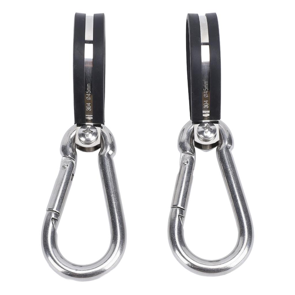 2PCS Airpower Line Clamp Stainless Steel Hanger Bracket Mounting Assembly Cushion Clamps for 3 In 1 Wrap Air Hose Lines